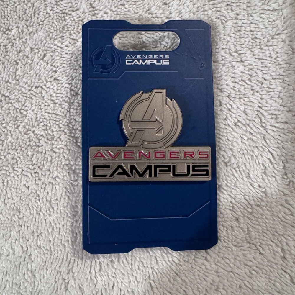 Avengers Campus Silver and Black Pin Tradeable
